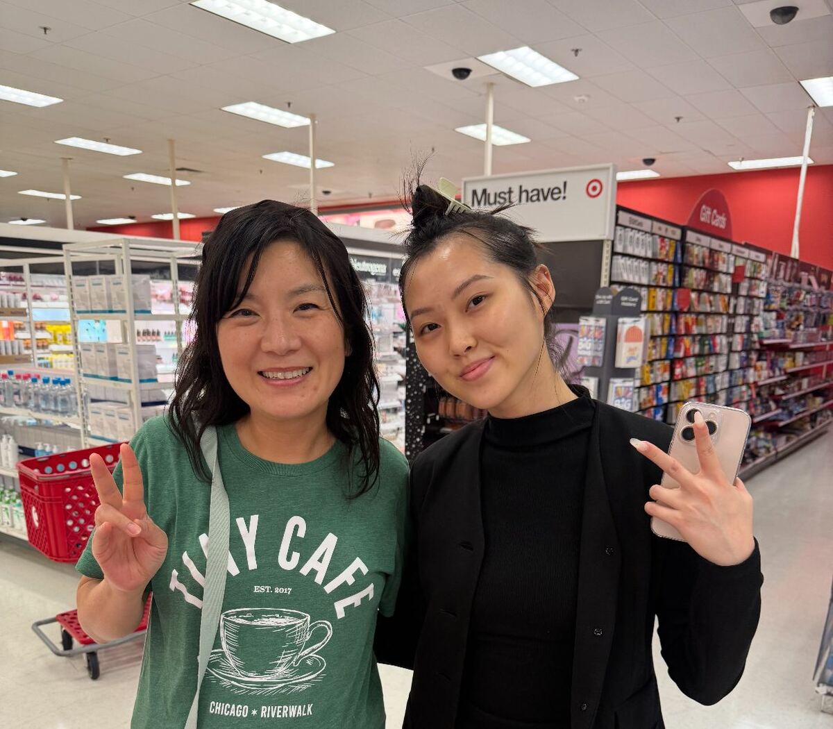 Fiona Miao shopping at Target with her ISMP mentor
